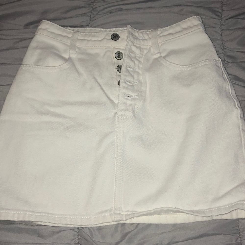 Brand new brandy Melville white denim skirt